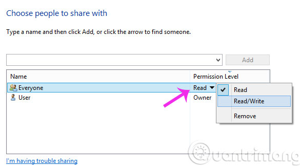 Thiết lập thêm quyền cho tài khoản đó