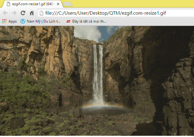 Đây là ảnh Gif được xem bằng Chrome