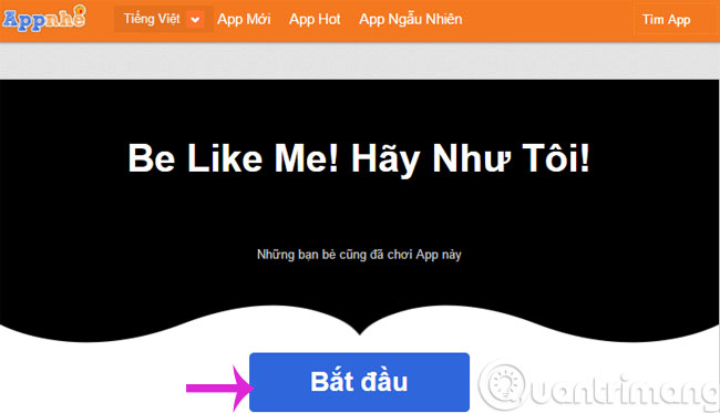 Nhấn Bắt đầu Nhấn Bắt đầu