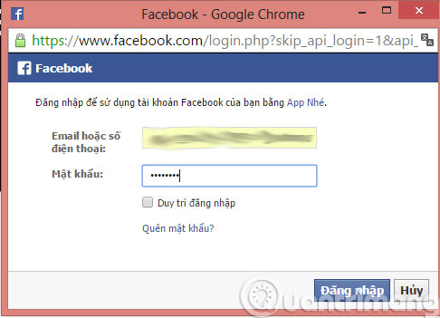 Đăng nhập tài khoản của mình Đăng nhập tài khoản của mình
