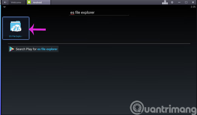 Click ES File Explorer