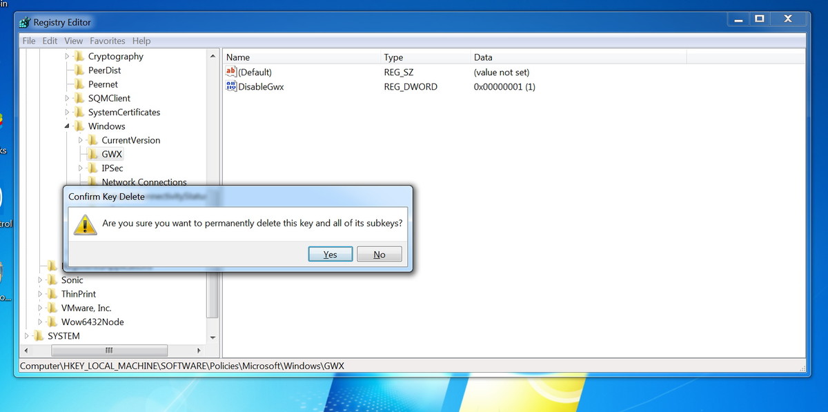 Click Yes để xác nhận xóa Click Yes để xác nhận xóa