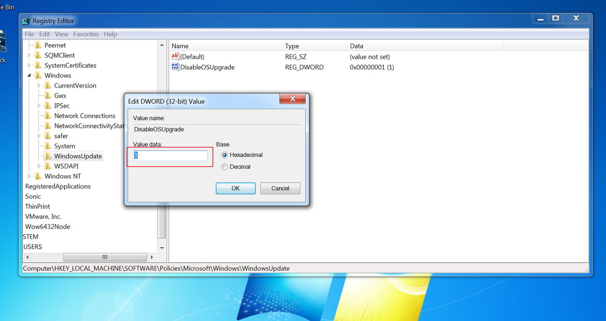 Value data Value data