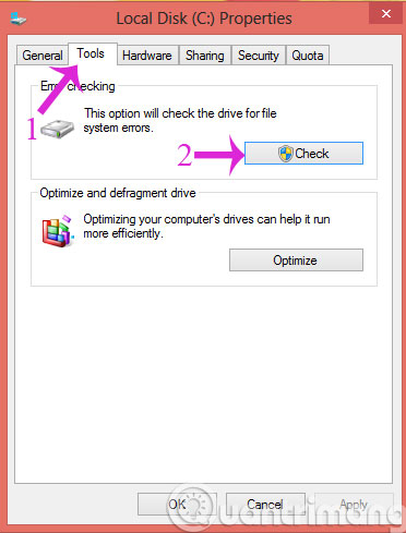 Bấm nút Check Bấm nút Check
