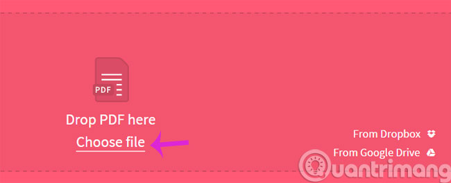 Chọn file PDF cần đặt mật khẩu Chọn file PDF cần đặt mật khẩu