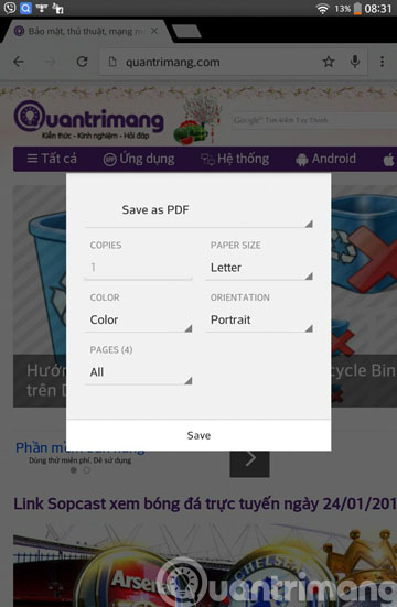 Mở website ngoại tuyến trên smartphone như thế nào?