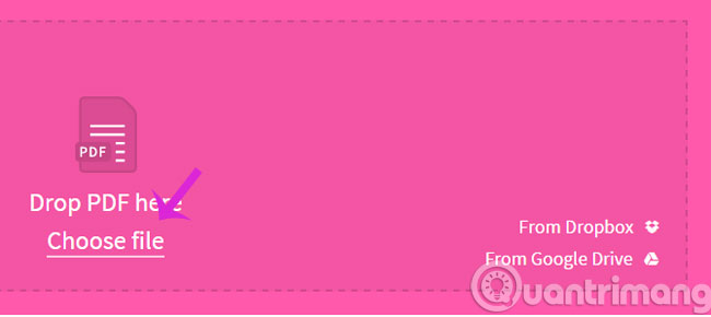 Chọn file PDF cần gỡ mật khẩu Chọn file PDF cần gỡ mật khẩu