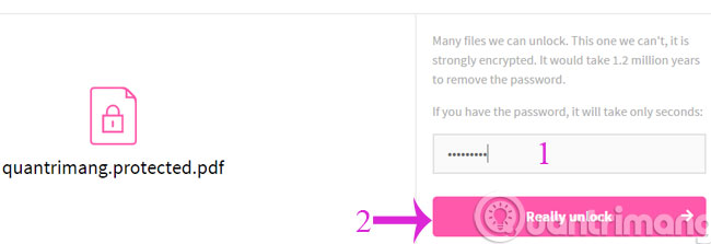 Nhập mật khẩu rồi bấm Really Unlock Nhập mật khẩu rồi bấm Really Unlock