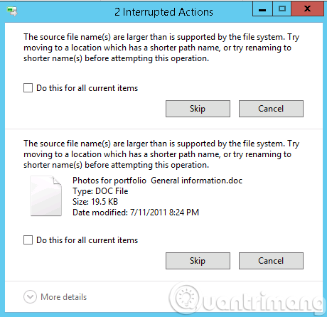 Cách đơn giản để xóa thư mục có tên quá dài trên Windows