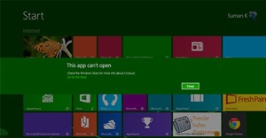 Khắc phục lỗi This app can't open trong Windows 10, Windows 8