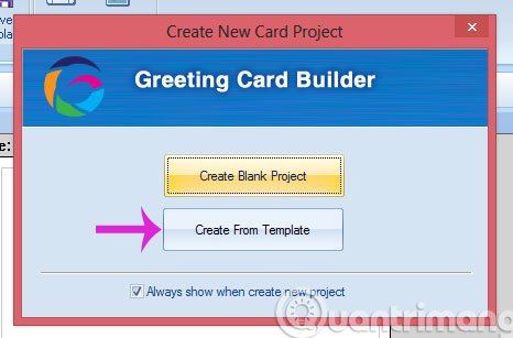 Click Create From Template