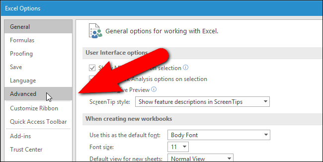chọn Advanced chọn Advanced