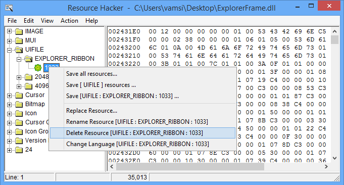 chọn Delete Resource chọn Delete Resource