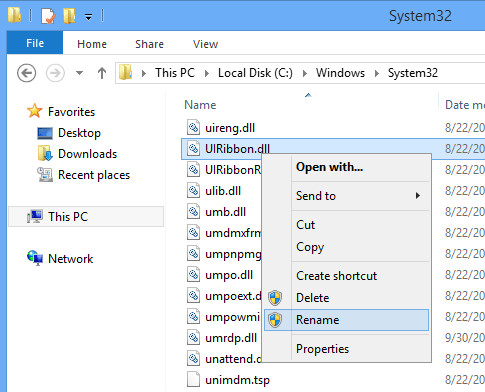 Chọn rename Chọn rename
