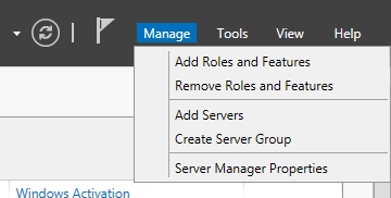 chọn lệnh Add Server 