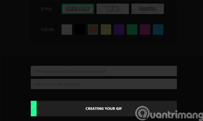Quá trình tạo ảnh Gif diễn ra