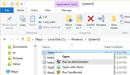 mua Run As Administrator