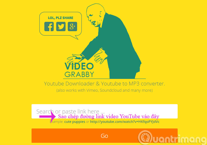 Sao chép đường link địa chỉ video YouTube