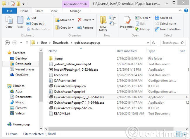 Khởi chạy file EXE phù hợp với phiên bản Windows