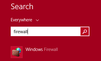Tìm kiếm Cài đặt Firewall