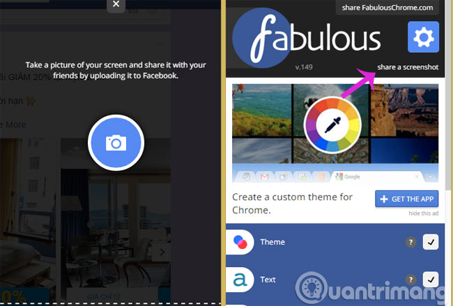 Chia sẻ ảnh chụp màn hình
