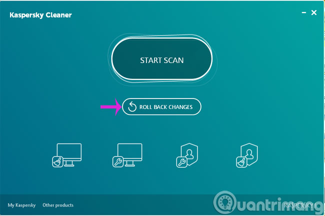 Tùy chọn Roll Back Changes Tùy chọn Roll Back Changes