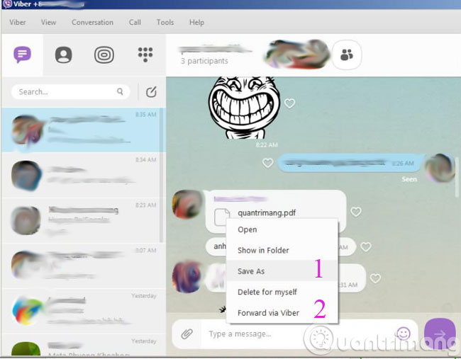 Chọn Save as để lưu về máy tính
