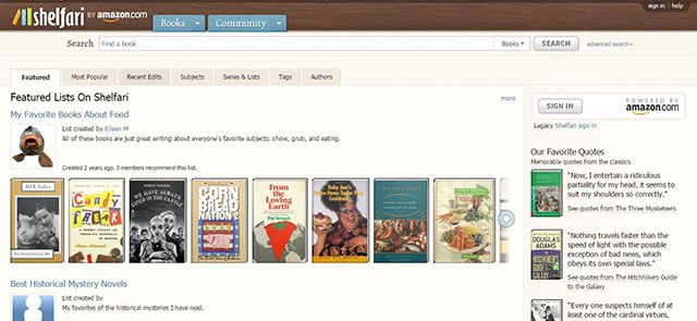 Mạng xã hội Shelfari