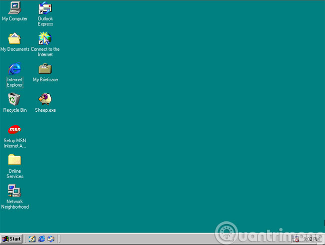 Giao diện của Windows 98 Giao diện của Windows 98