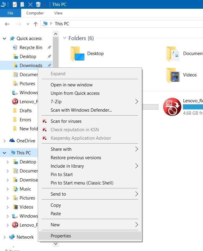 Khắc phục lỗi mở thư mục Download trên Windows 10 quá chậm