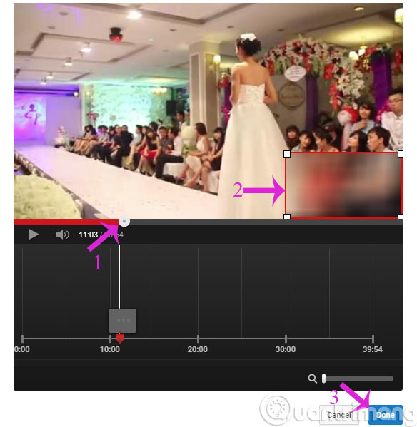 Dùng chuột che mờ các đổi tượng trong video Dùng chuột che mờ các đổi tượng trong video