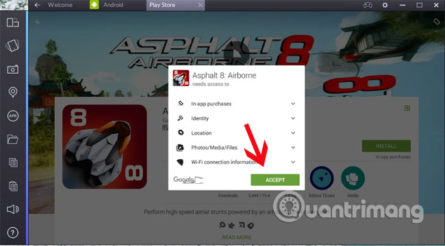Chơi Asphalt 8 trên máy tính bằng BlueStacks