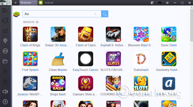 Asphalt 8 trên máy tính bằng BlueStacks
