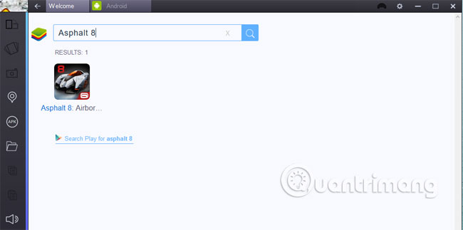 Asphalt 8 trên máy tính bằng BlueStacks