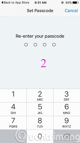 Nhập lại mật khẩu