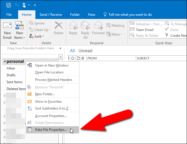 Data File Properties Data File Properties
