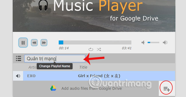 Music Player for Google Drive