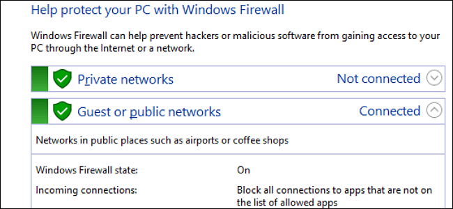 Windows firewall