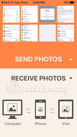 Làm thế nào chuyển video, hình ảnh giữa iPhone với máy tính không cần cắm dây?