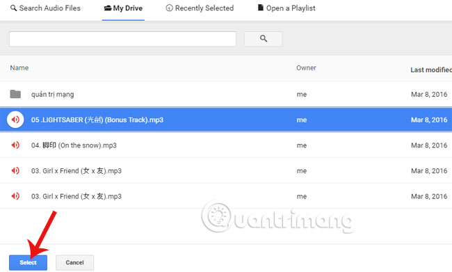 Music Player for Google Drive