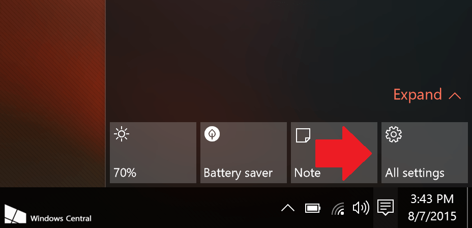 All Settings All Settings