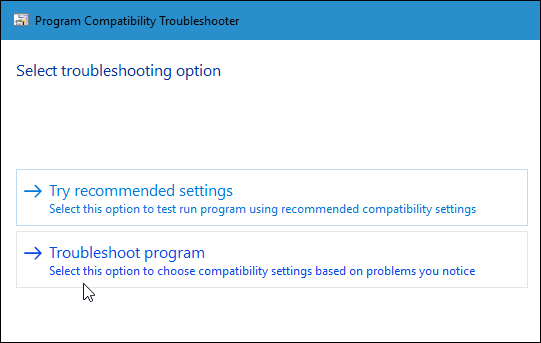 Compatibility Troubleshooter