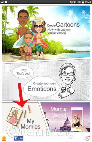 Truy cập My Moment để xem lại ảnh vừa làm  Creat your own Emotion