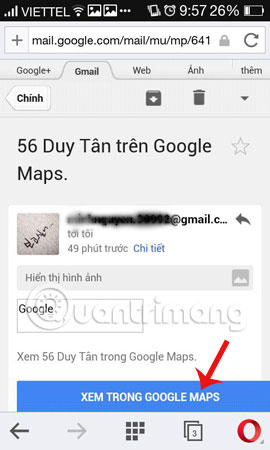 Truy cập vị trí Google Maps trên điện thoại  gửi bản đồ Google Maps trên PC tới điện thoại