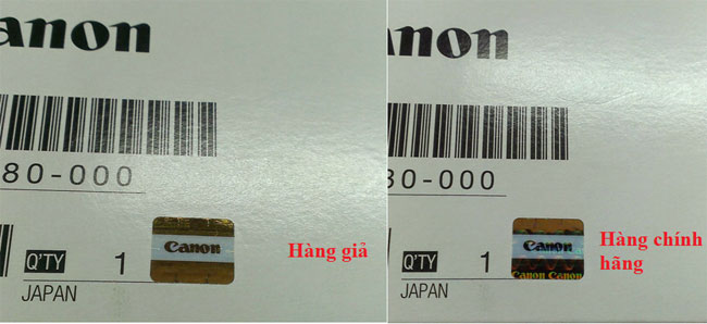 Phân biệt mực in Canono thật và giả