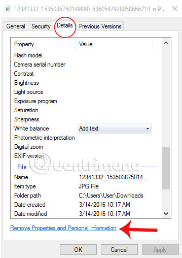 Chọn Details  Chống đánh cắp thông tin cá nhân từ hình ảnh trên Windows 10