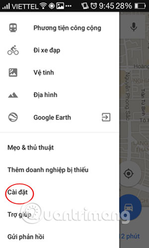 Vô hiệu hóa Location History tại Google Maps