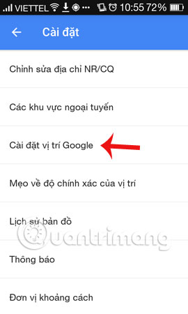 Location History tại Google Maps