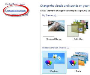 Change desktop icons