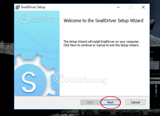 Cài đặt phần mềm SnailDriver tự động cập nhật driver trên Windows bằng SnailDriver